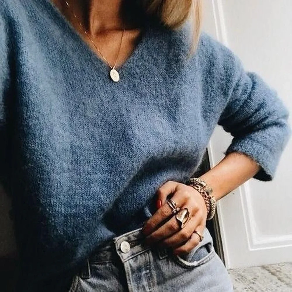 Nordstrom Blue Scrunched Sweater, Size XL